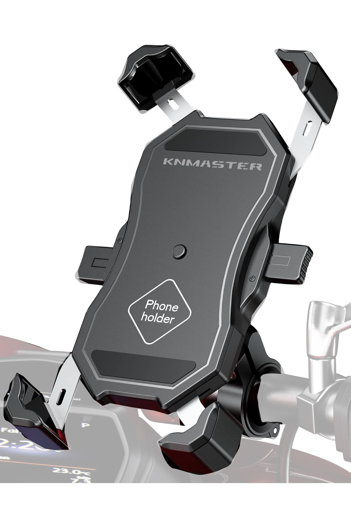 Knmaster Tt-450 Titreşim Engelleyici Tüm Motosikletlere Uyumlu Telefon Tutucu