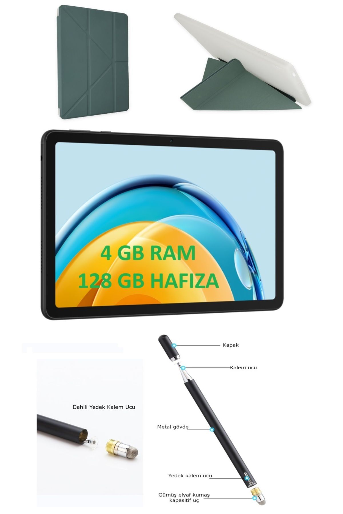 Huawei MATEPAD SE Tablet 4 GB Ram 128GB Hafıza GB Kalemlikli Kılıf + Kalem Hediyeli HuaweiTürkiye Garantli