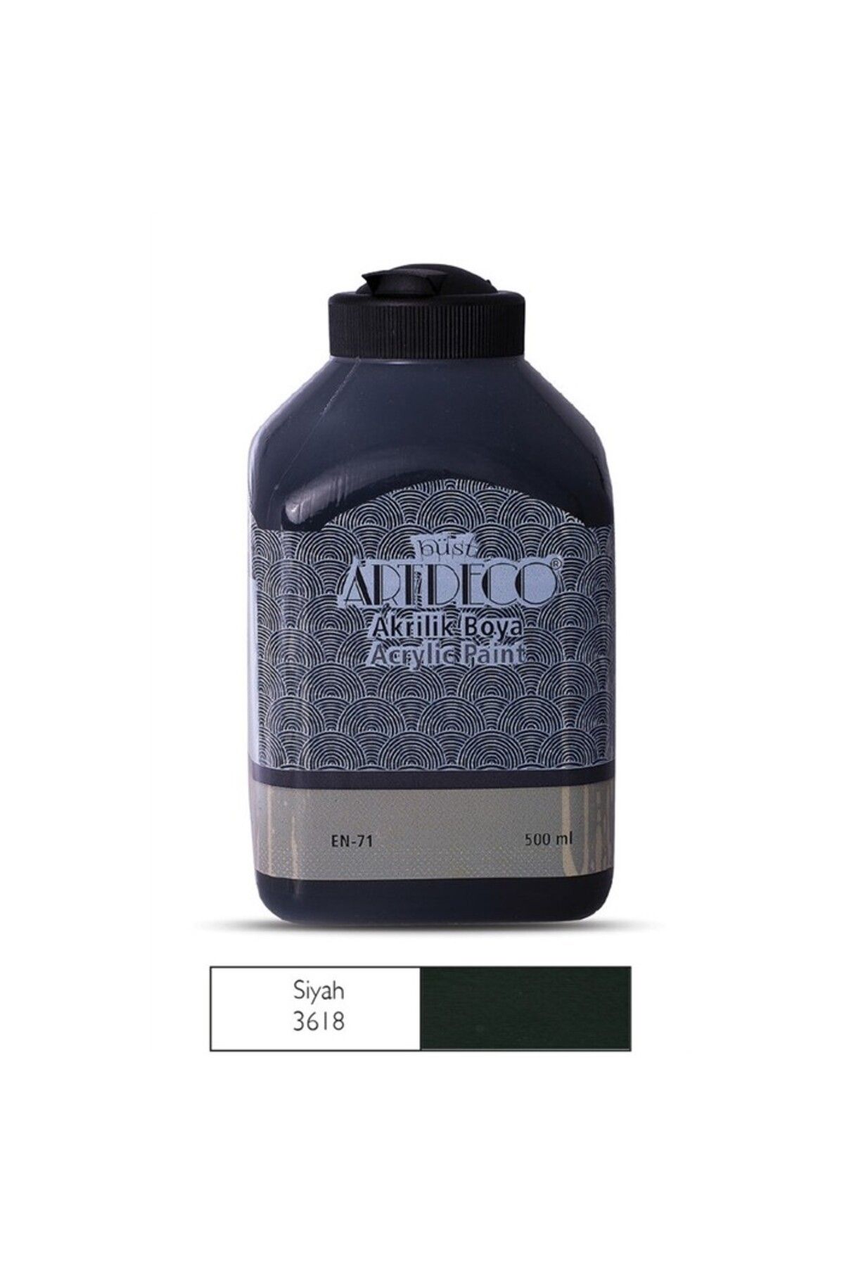 Artdeco Akrilik Boya 70l-3618 Siyah 500 ml