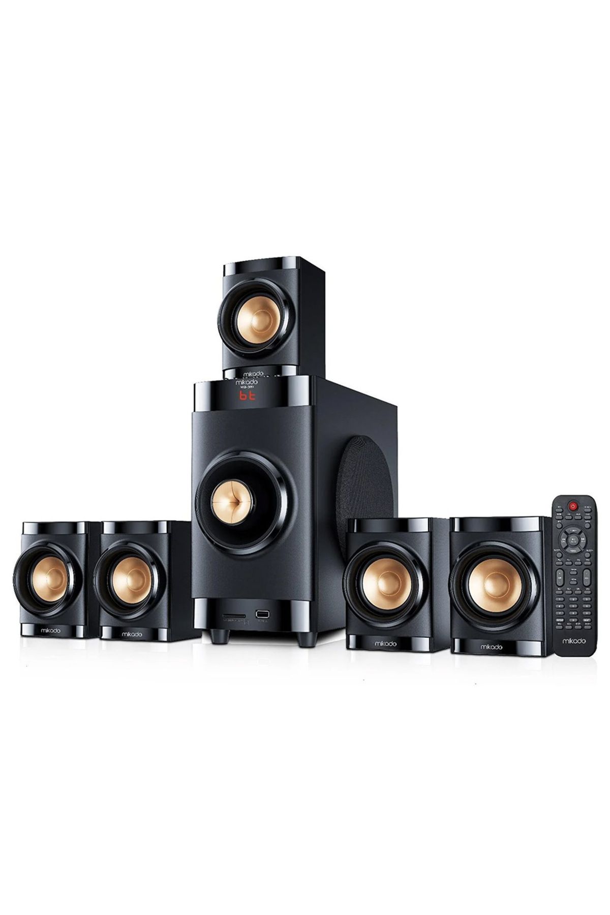 Genel Markalar Md-381bt 40w Usb Sd Fm Bt Destekli 5 1 Ses Sistemi | Kompakt Tasarım, Güçlü Ses