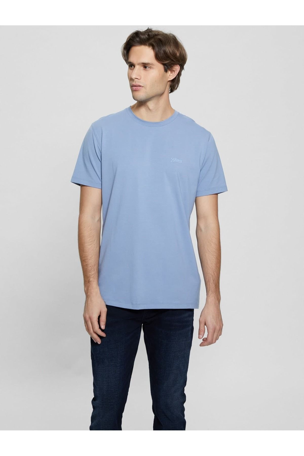 Guess Pima Erkek Slim Fit T-Shirt