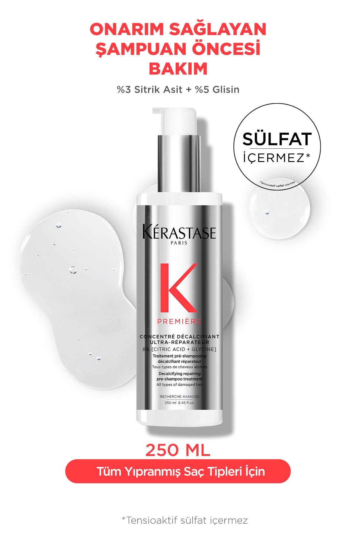 Kerastase Premiere Concentre Decalcifiant Ultra-reparateur Onarım Sağlayan Şampuan Öncesi Bakım 250m
