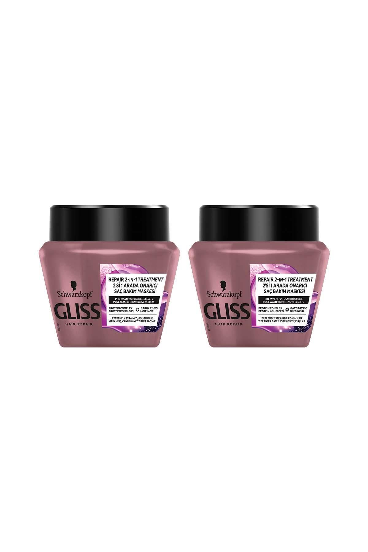 Gliss Serum Deep Repair Onarıcı Saç Maskesi 300 ml X 2 Adet