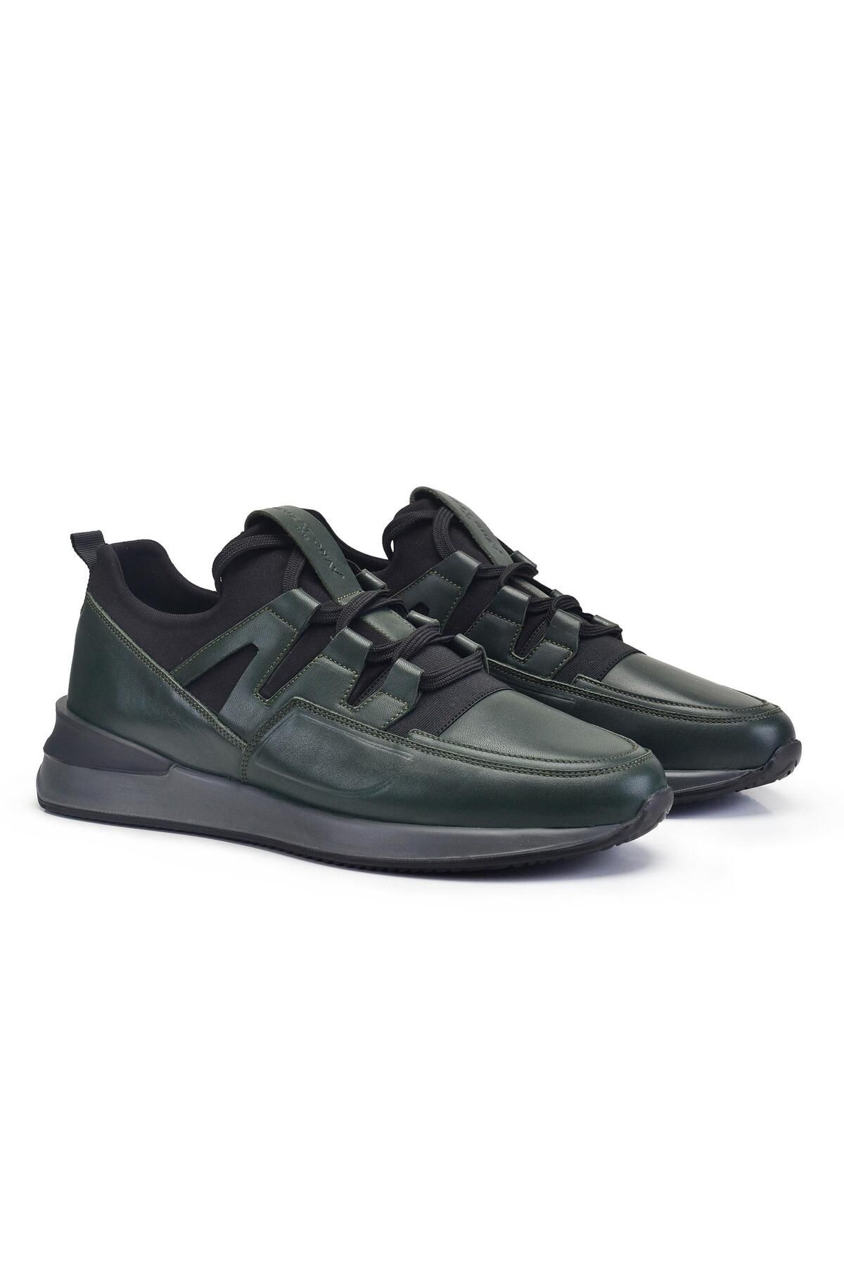 Nevzat Onay Yeşil Bağcıklı Erkek Sneaker -95712-