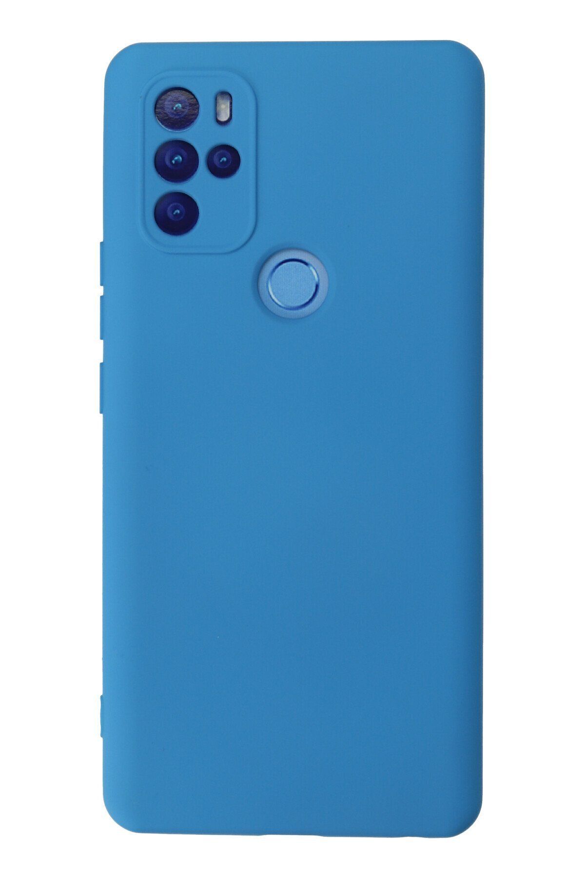 NewFace Omix X500 içi Süet Telefon Kılıfı - Soft Yüzey Kadife Silikon Kapak - Mavi