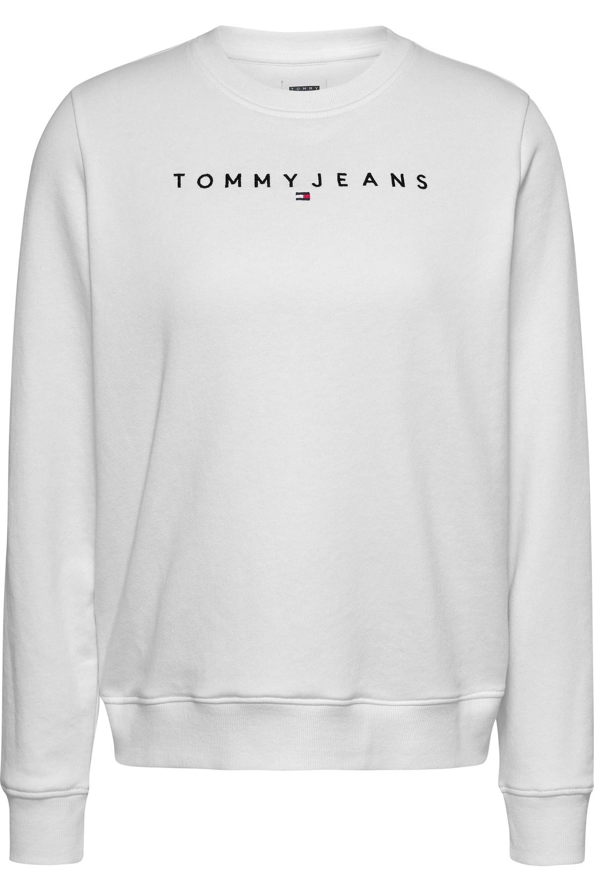 Tommy Hilfiger Tommy Jeans Kadın Regular Fıt Lınear Logo Sweatshırt