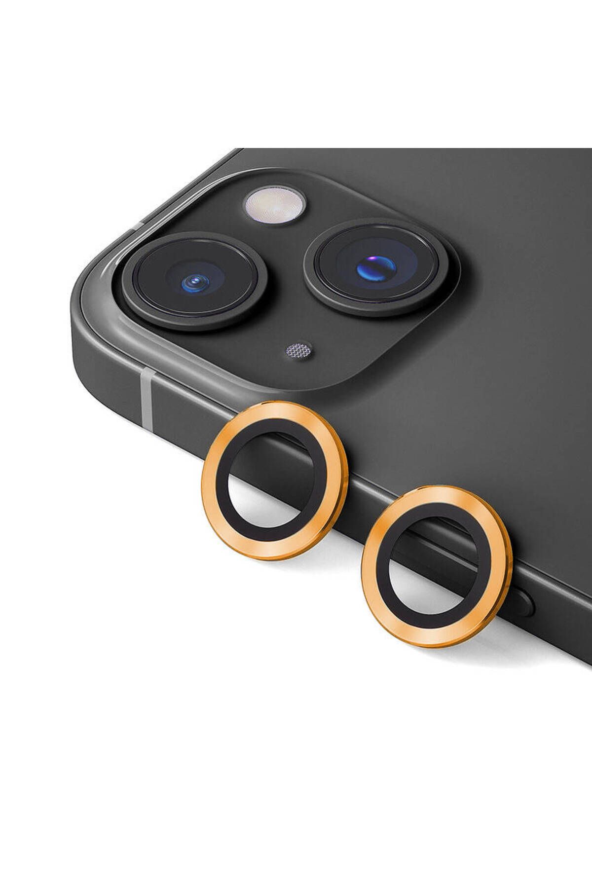 Zore iPhone 13 Cococase CL-12 Uyumlu  Premium Safir Parmak İzi Bırakmayan AR Kamera Lens Koruyucu