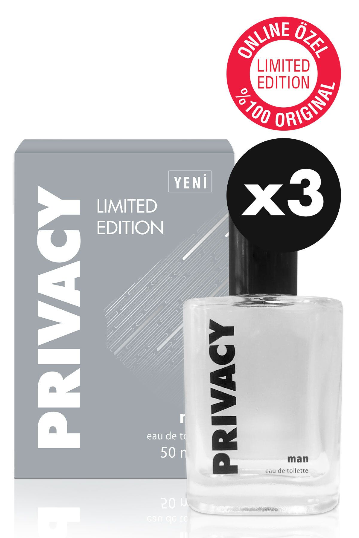 Privacy Men Limited Edition Edt Parfüm 3x50 ml Online Özel