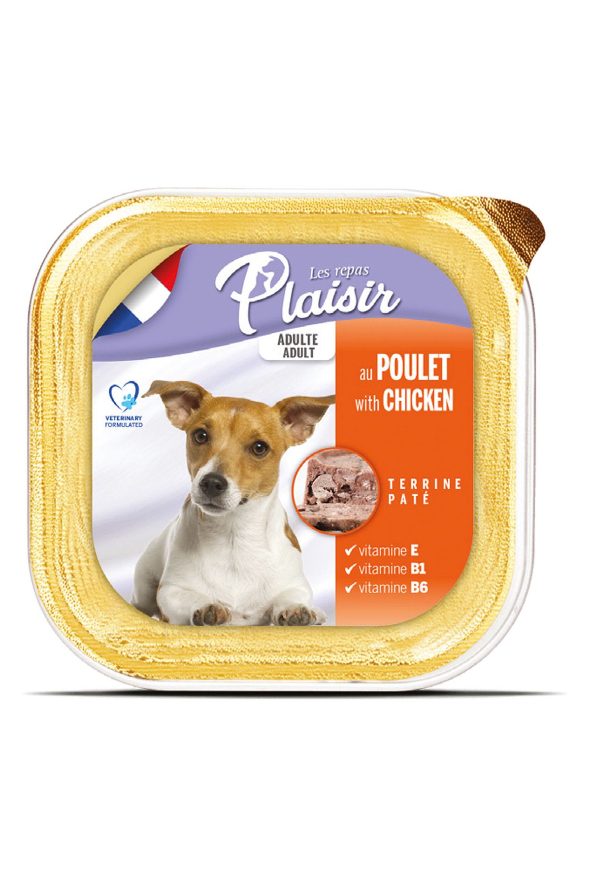 Plaisir Tavuk Etli Pate 150gr Yaş Köpek Maması 12adet