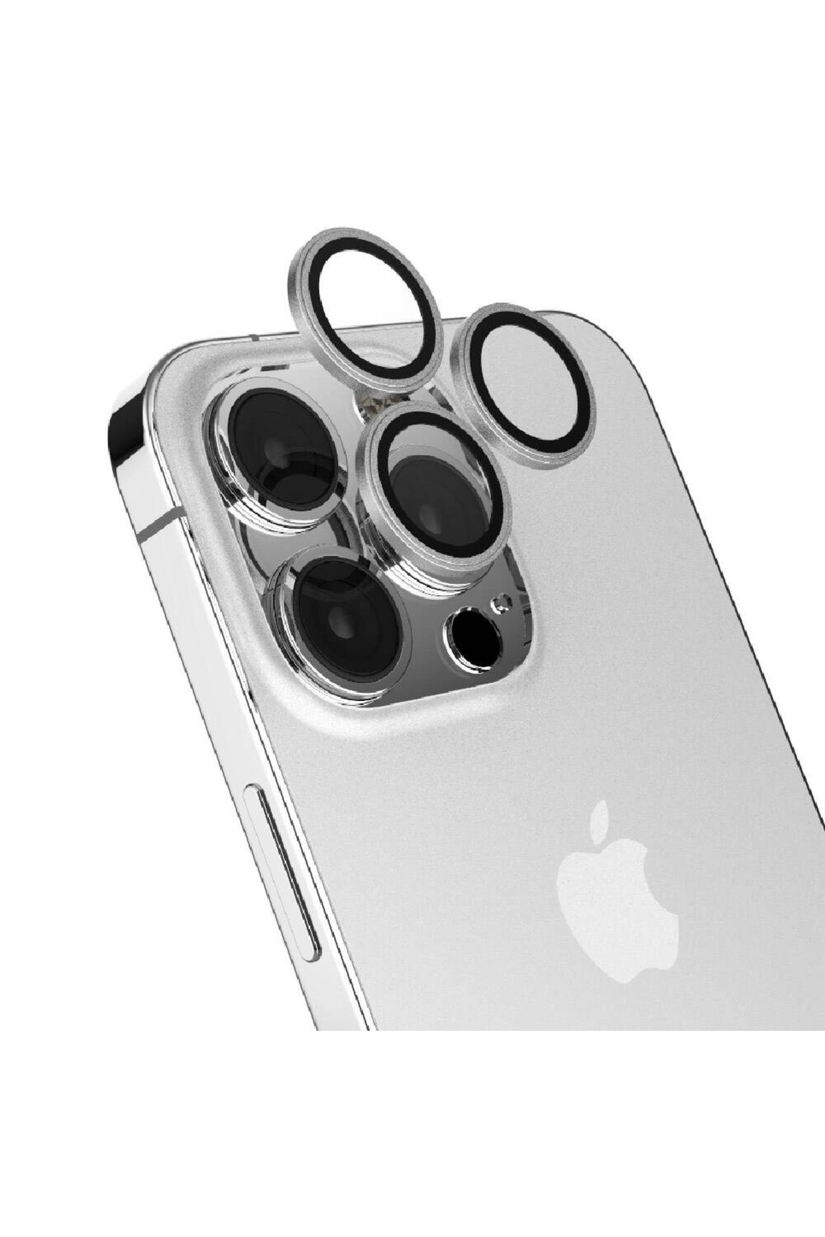 Lopard Apple iPhone 15 Pro Lopard CL-15 Parmak İzi Bırakmayan Anti-Reflective Lens Koruma Parlak Renkli Kam