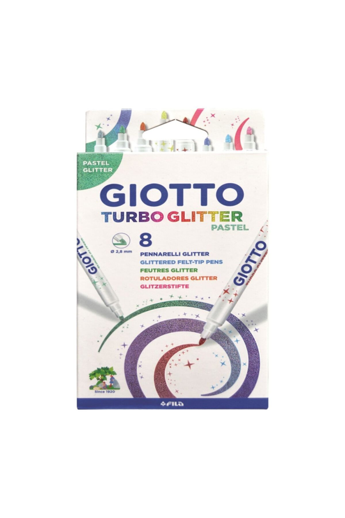 Giotto Gıotto 426300 Turbo Glıtter Pastel 8 Renk Keçeli K