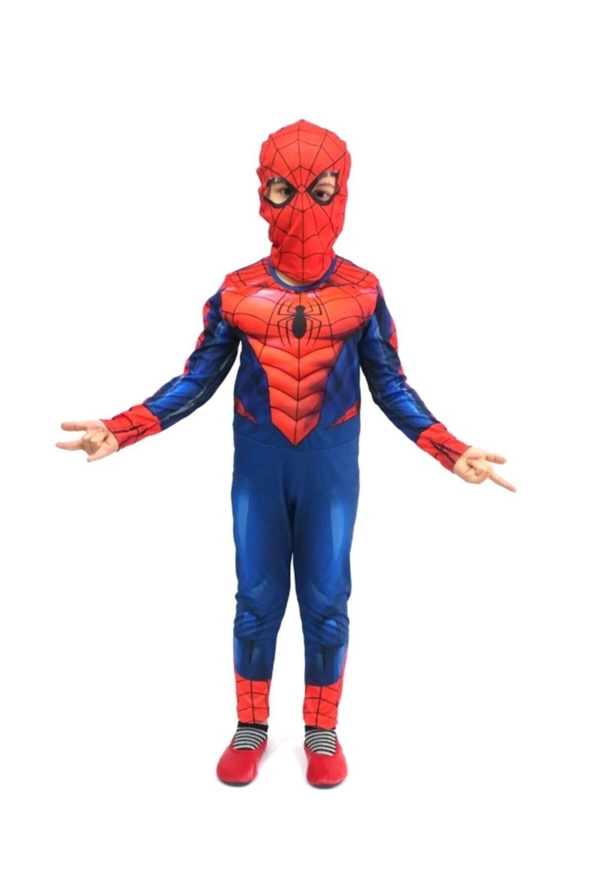 Spiderman Lisanslı Kaslı Çocuk Kostüm 20140