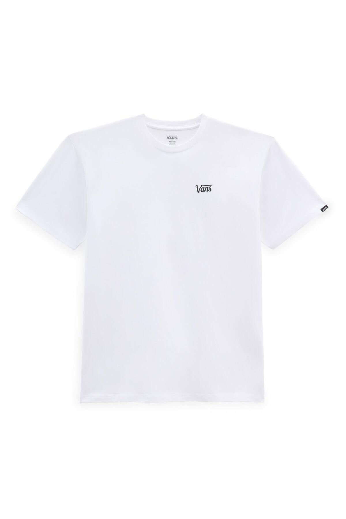 Vans Mini Script Tee-b Erkek T-shirt Vn0a7y3swht1 Beyaz-l