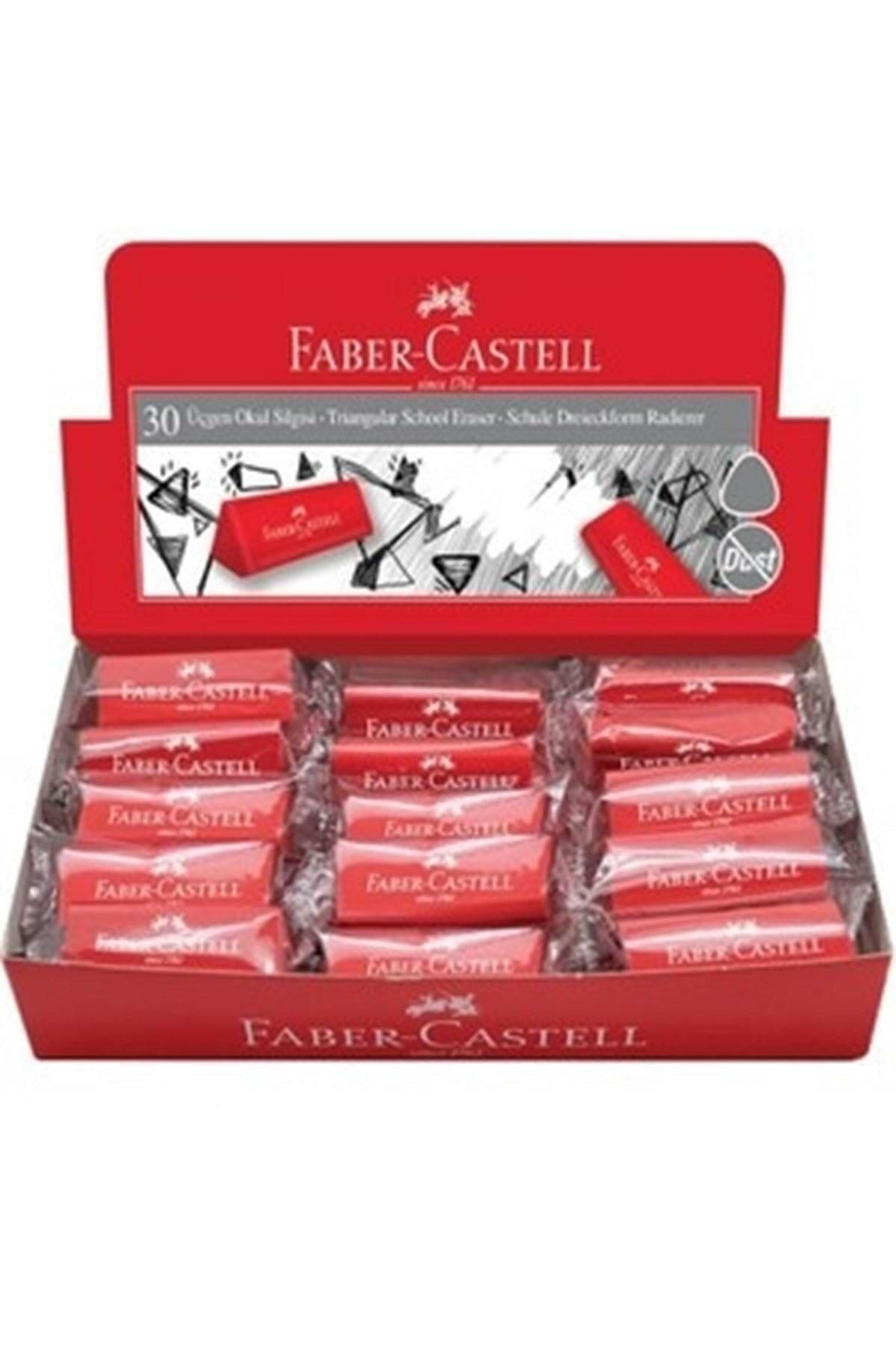 Faber Castell Üçgen Okul Silgisi Kırmızı