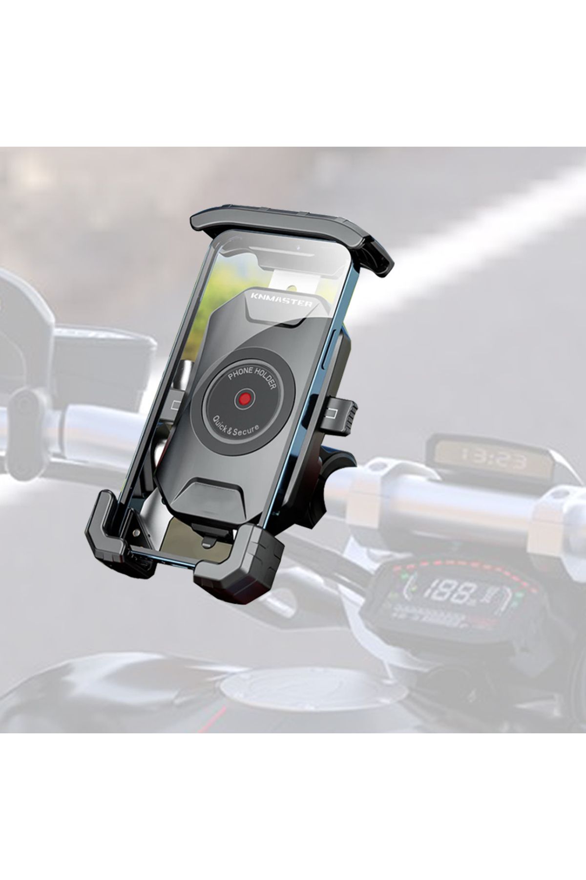 Knmaster Tt-500 Titreşim Engelleyici Tüm Motosikletlere Uyumlu Telefon Tutucu
