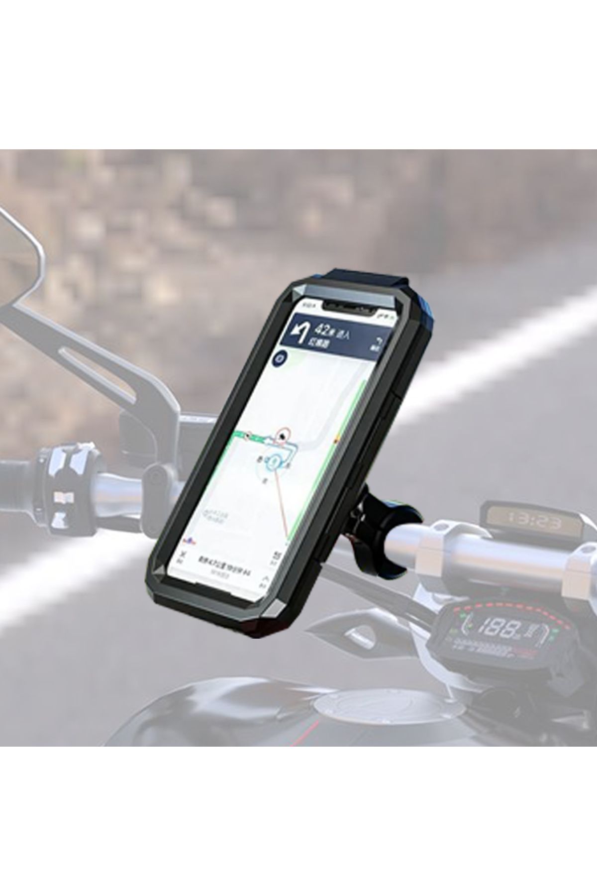 Knmaster Tt-950 Titreşim Engelleyici Tüm Motosikletlere Uygun Telefon Tutucu