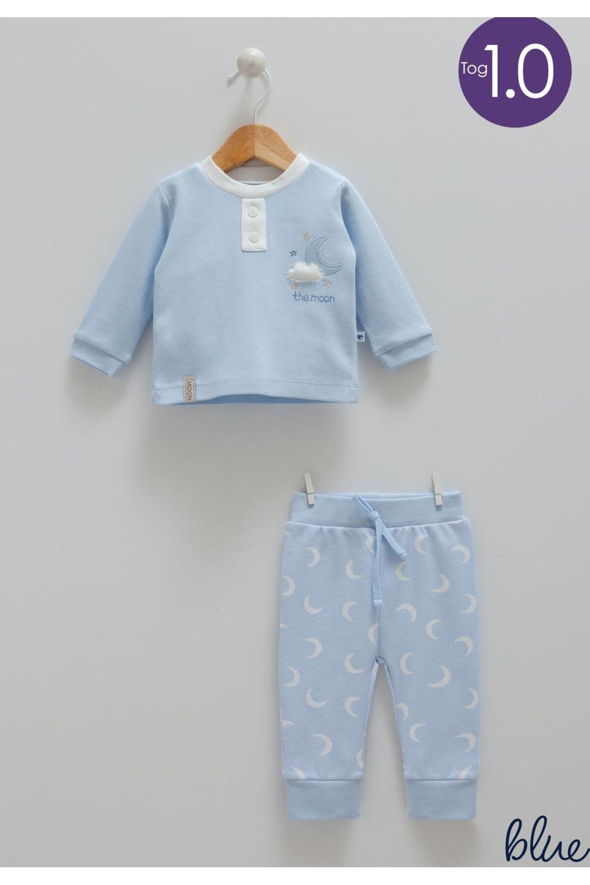 Caramell Mavi Pijama Takımı