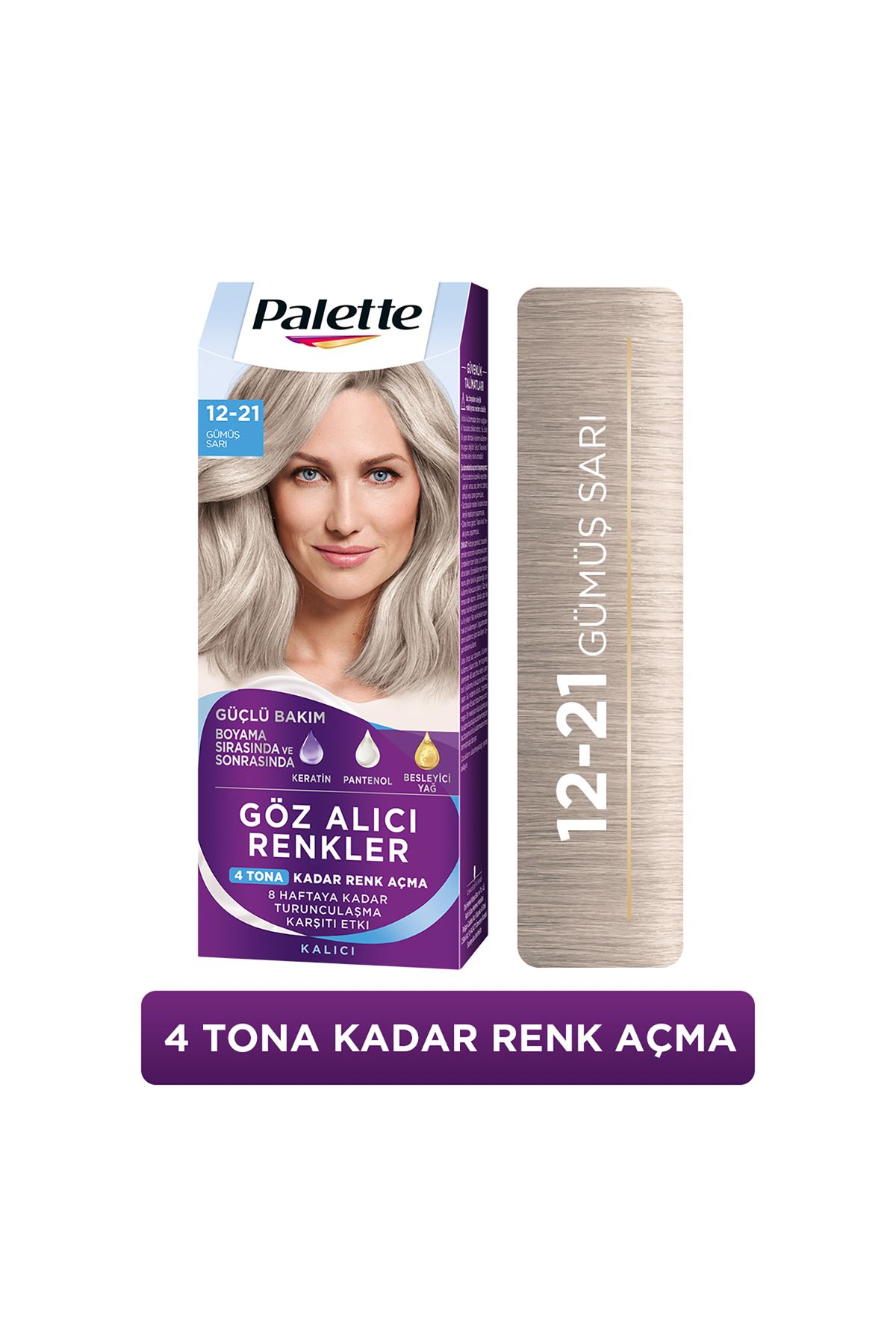 Palette Göz Alıcı Renkler 12-21 Gümüş Sarı