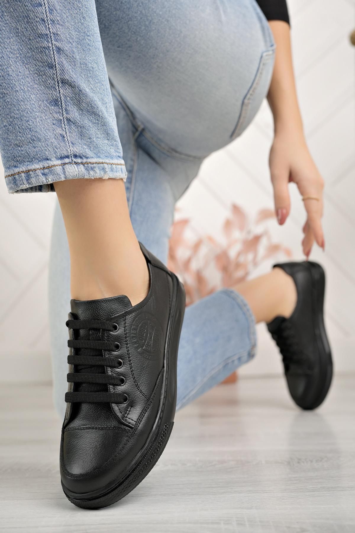 Diego Carlotti Hakiki Deri Günlük Kadın Sneaker Ayakkabı Dc9100
