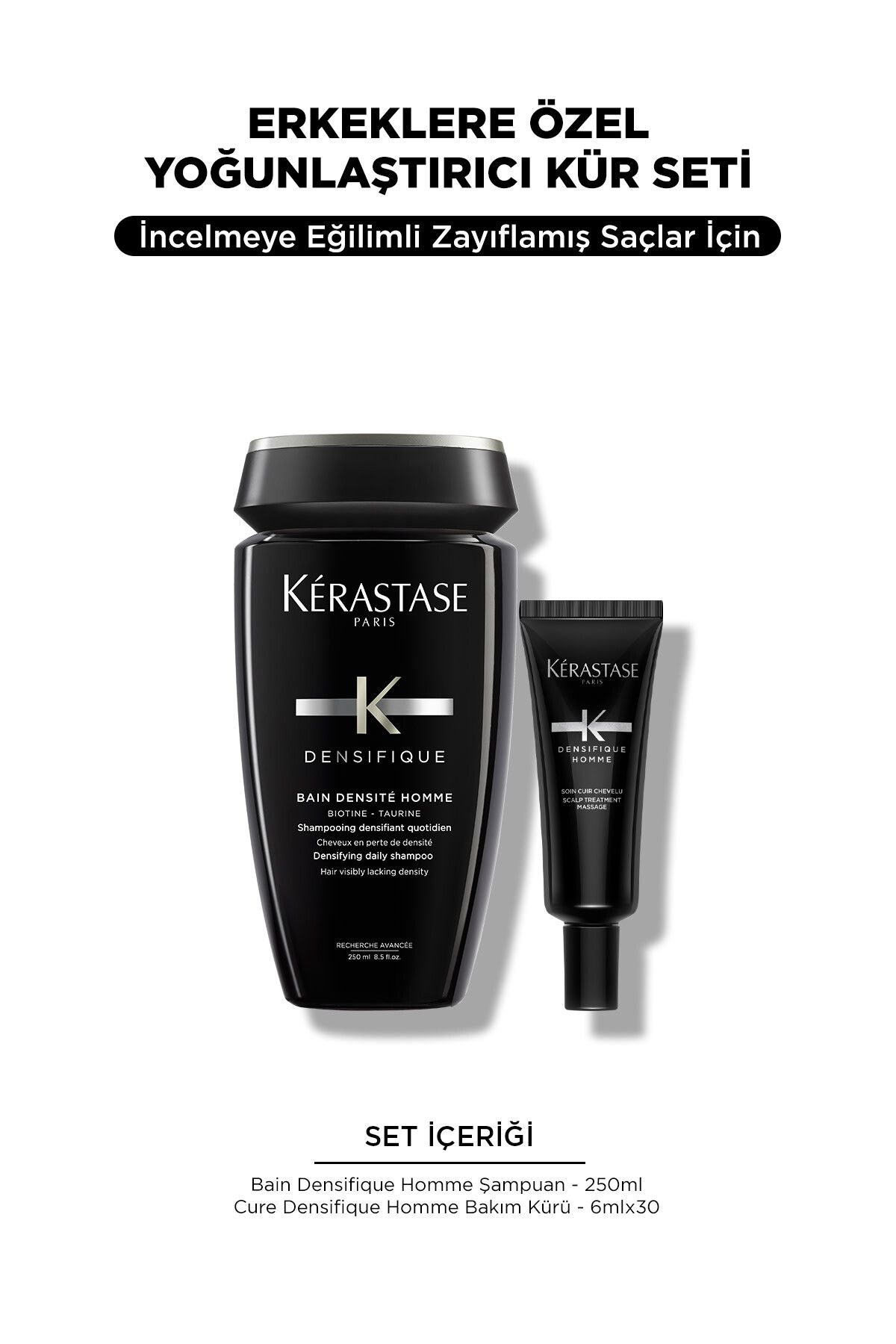 Kerastase Densifique Homme Erkeklere Özel Saç Yoğunlaştırıcı Bakım Seti