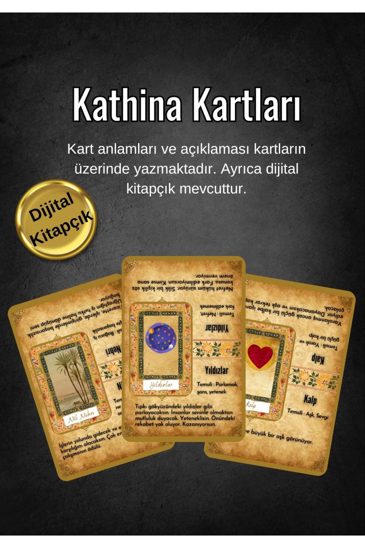 Tarot Serüveni Açıklamalı Kathina Kartları Dijital Kitapçıklı