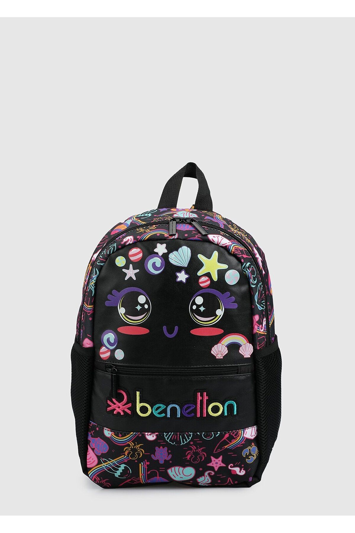 Benetton Siyah Kız Çocuk Ana Okul Çantası