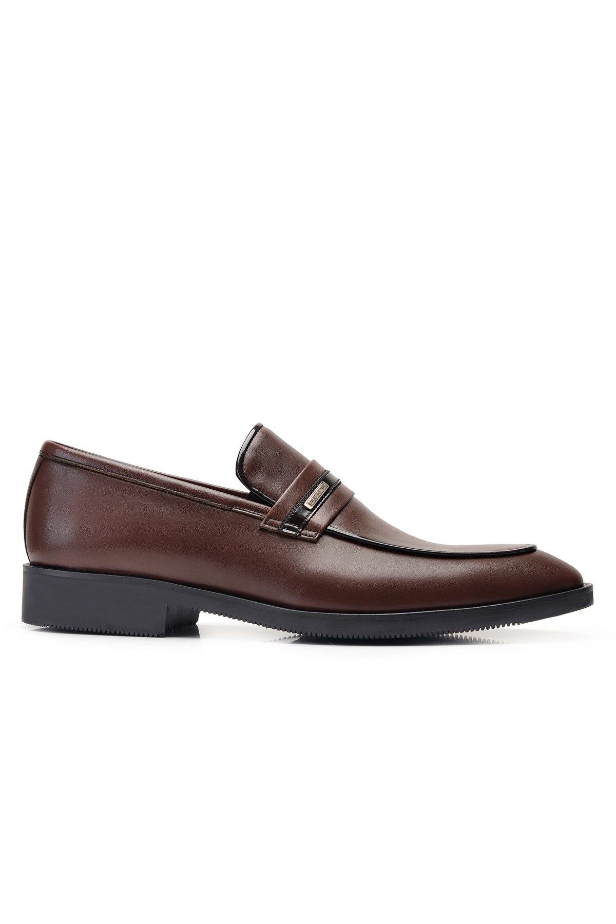 Nevzat Onay Kahverengi Klasik Loafer Erkek Ayakkabı -11888-