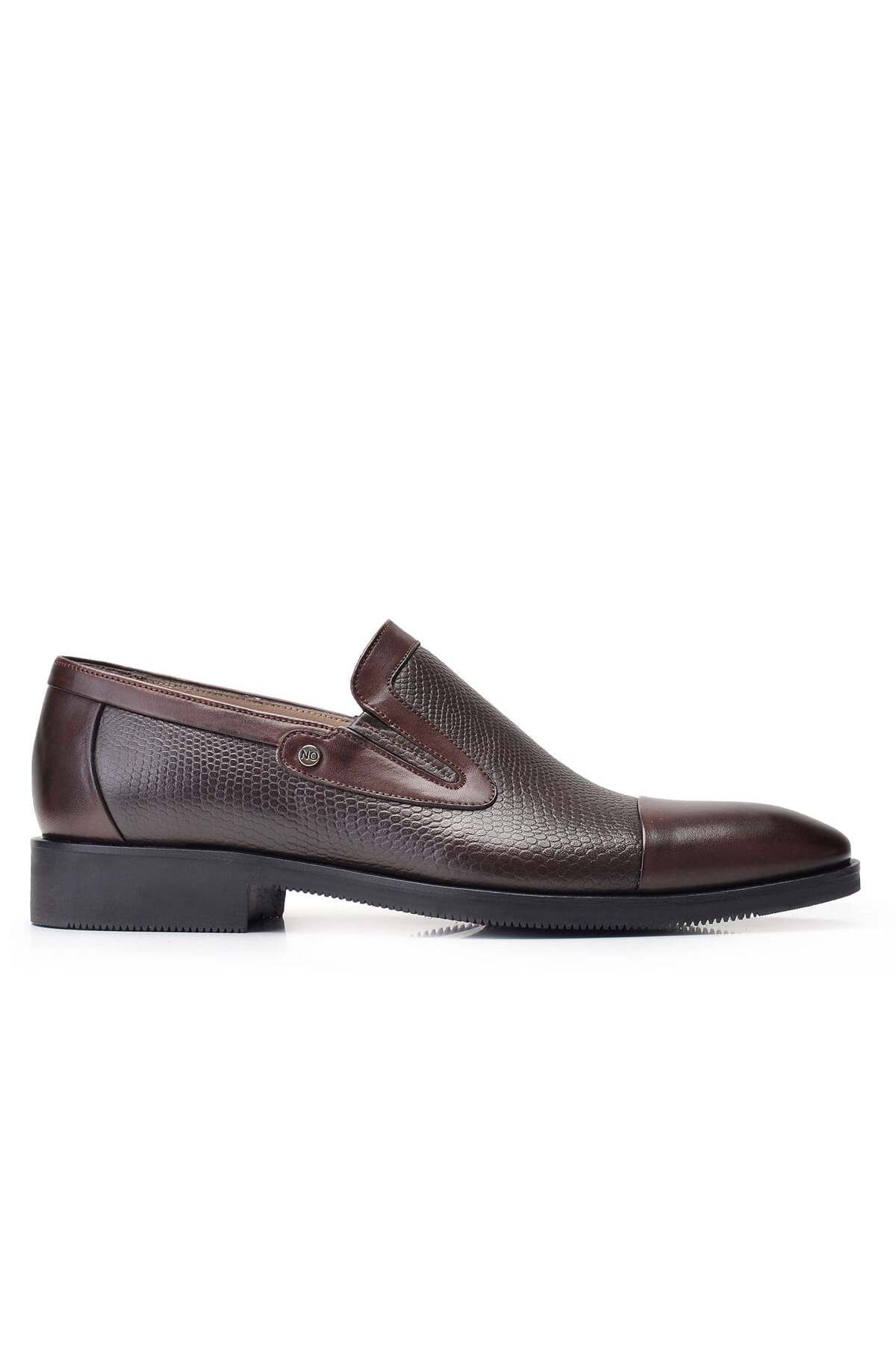 Nevzat Onay Kahverengi Klasik Loafer Erkek Ayakkabı -11852-