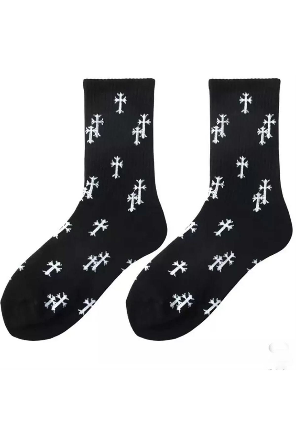 Köstebek Gothic Cross Unisex Çorap