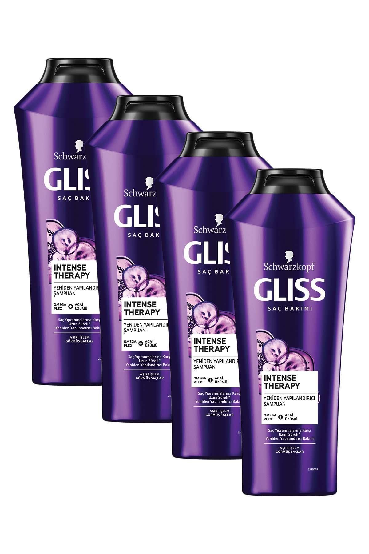Gliss Intense Therapy Yeniden Yapılandırıcı Şampuan 360 ml 4'lü