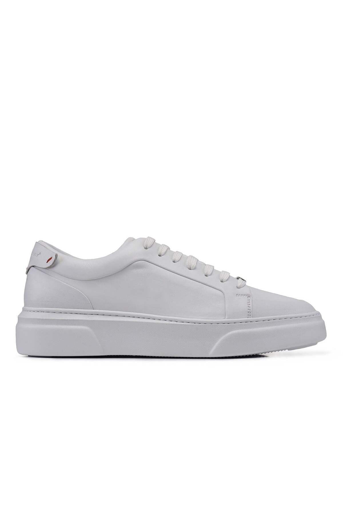 Nevzat Onay Beyaz Bağcıklı Sneaker -92112-