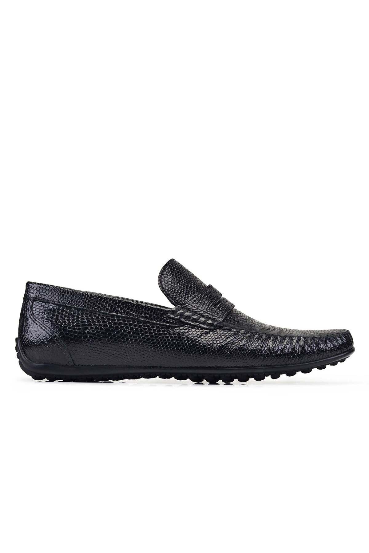Nevzat Onay Siyah Yazlık Loafer Erkek Ayakkabı -22929-