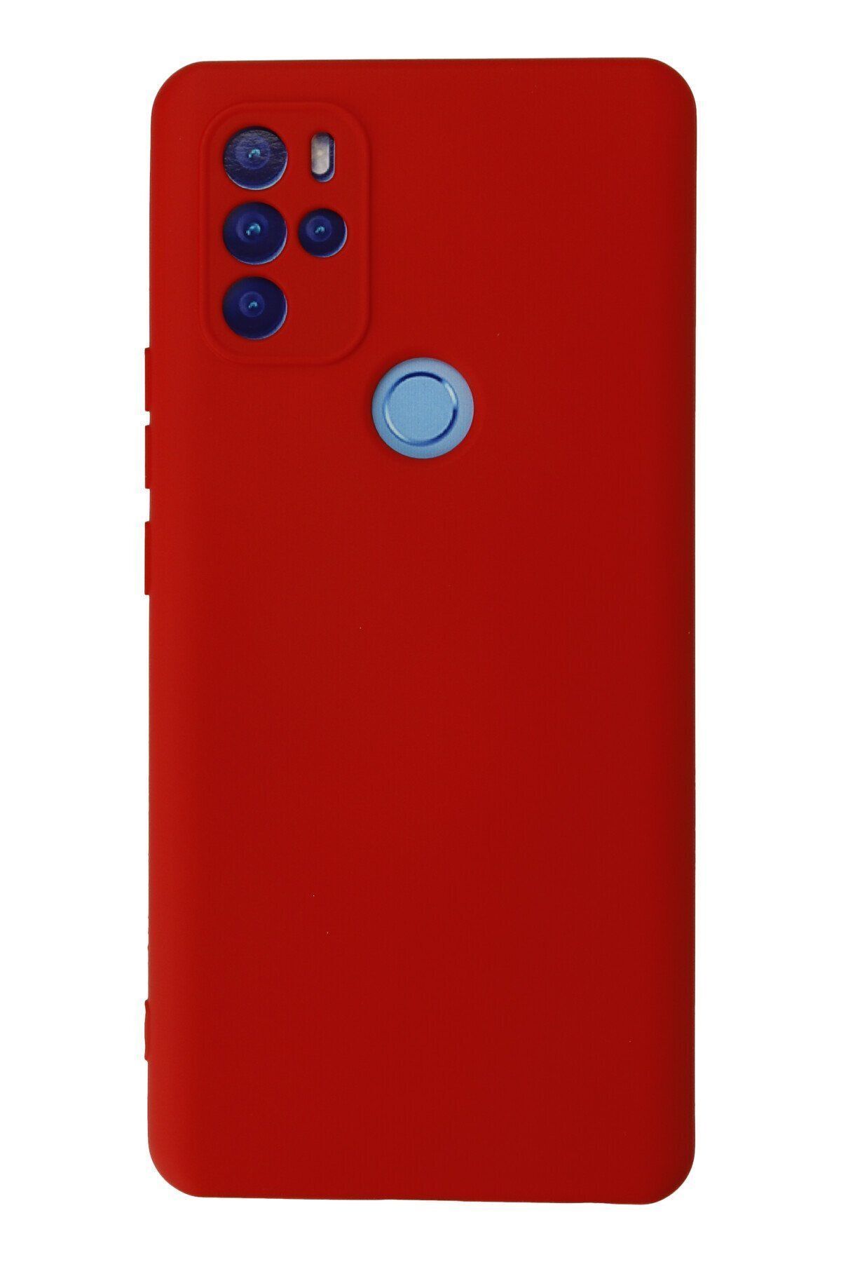 NewFace Omix X500 içi Süet Telefon Kılıfı - Soft Yüzey Kadife Silikon Kapak - Kırmızı