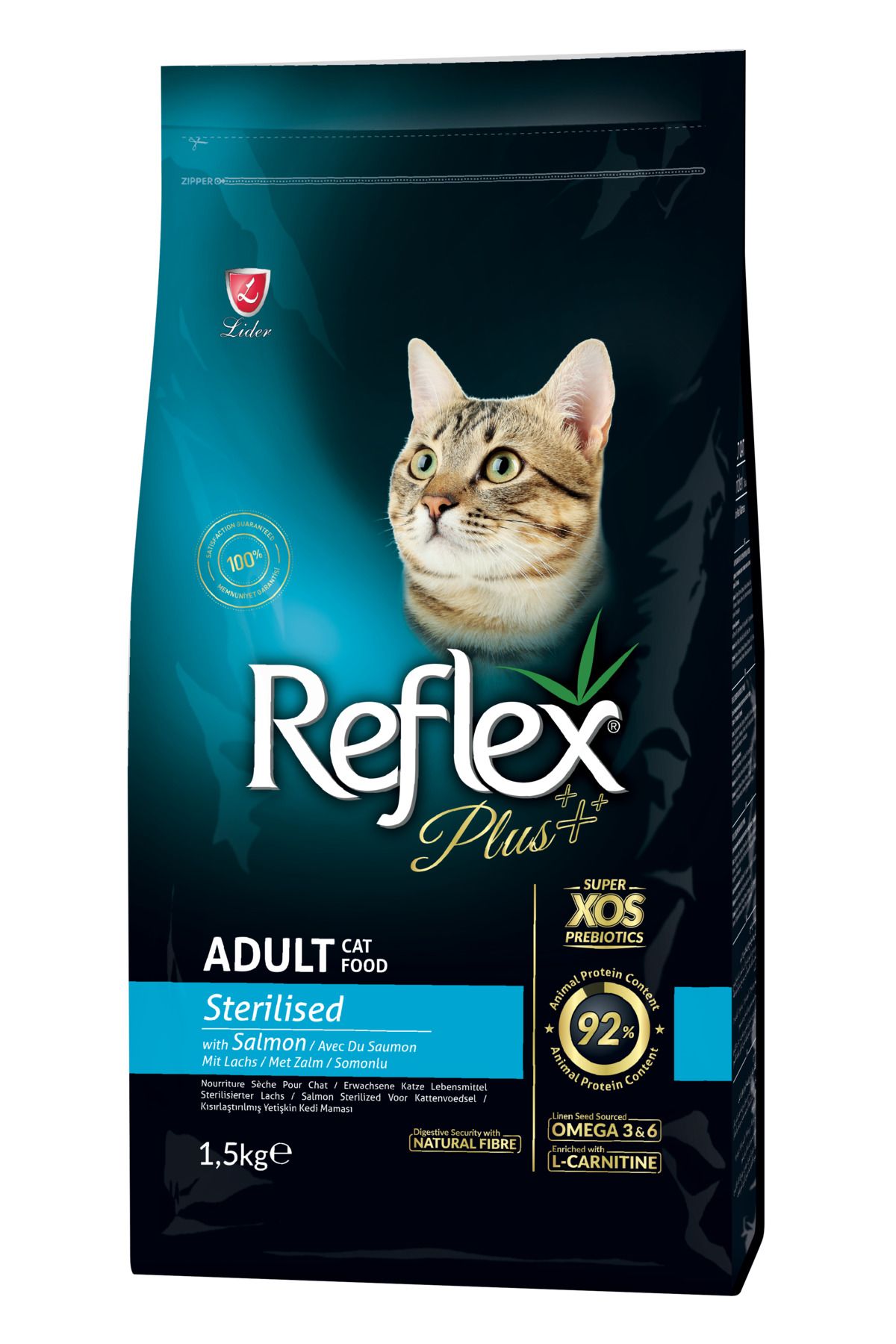 Reflex Plus Somonlu Kısırlaştırılmış Kedi Maması 1,5 Kg