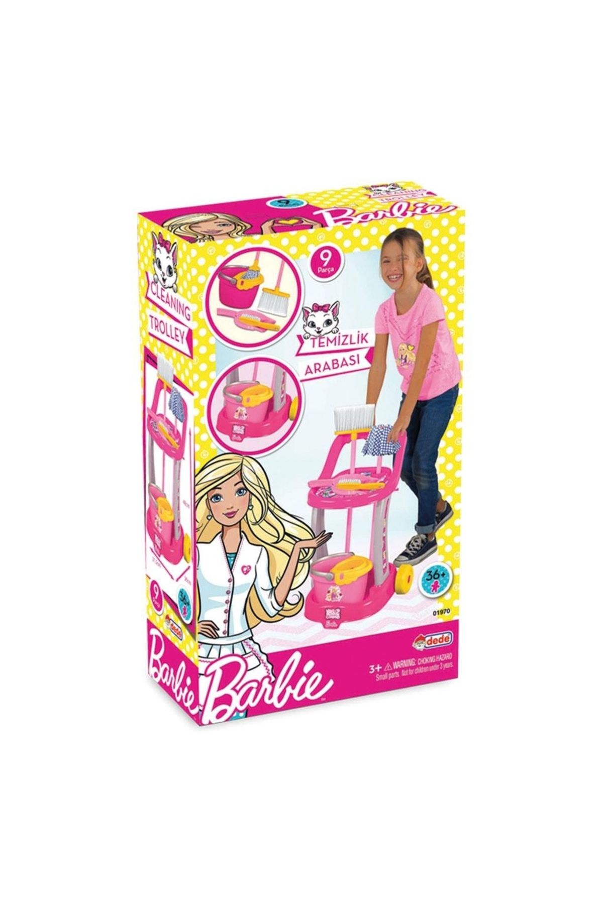 Dede Oyuncak Barbie Temizlik Arabası