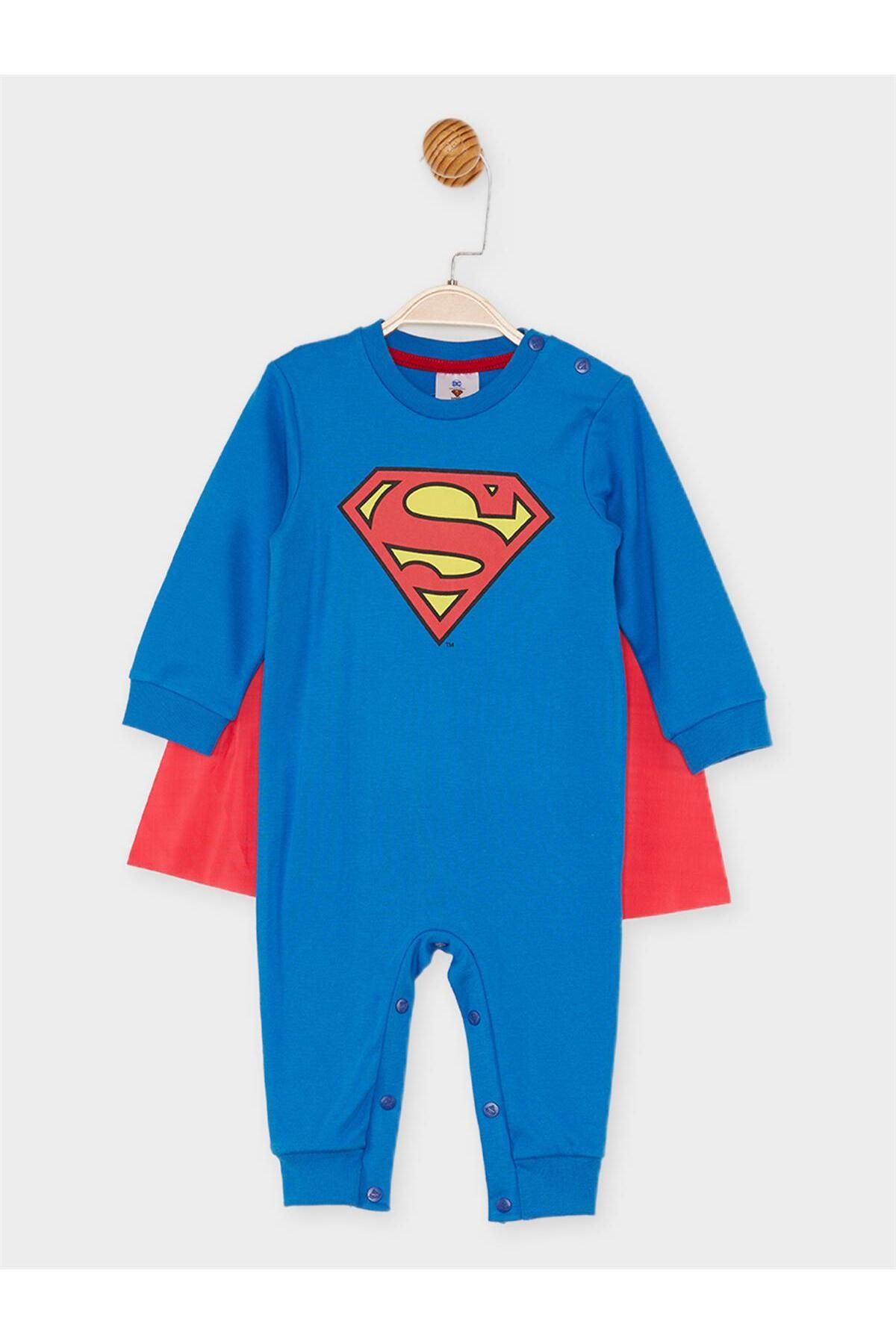 Superman Lisanslı Bebek Pelerinli Tulum 21662