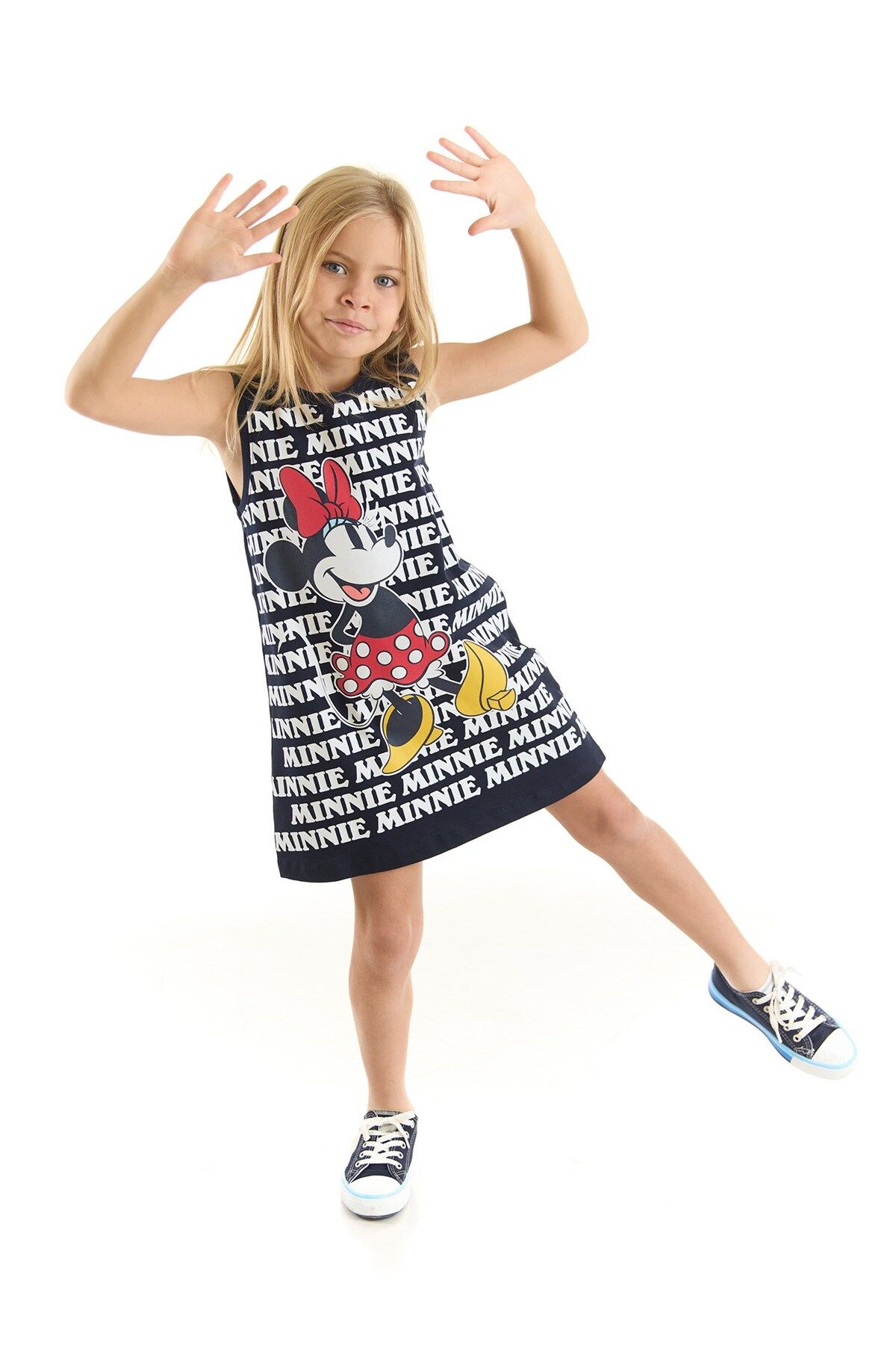 MINNIE MOUSE Disney Lisanslı Kız Çocuk Baskılı Elbise 20913