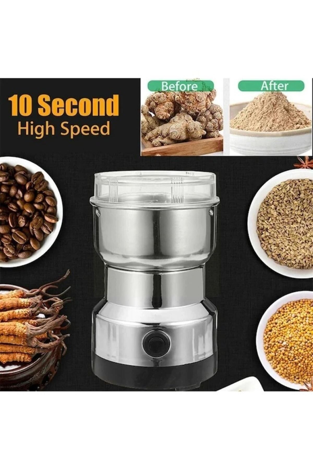 Essen Elektrikli Kahve Değirmeni Çok Fonksiyonlu Un Öğütme Makinesi Tahıl Fındık Baharat Tahıl Öğütücü