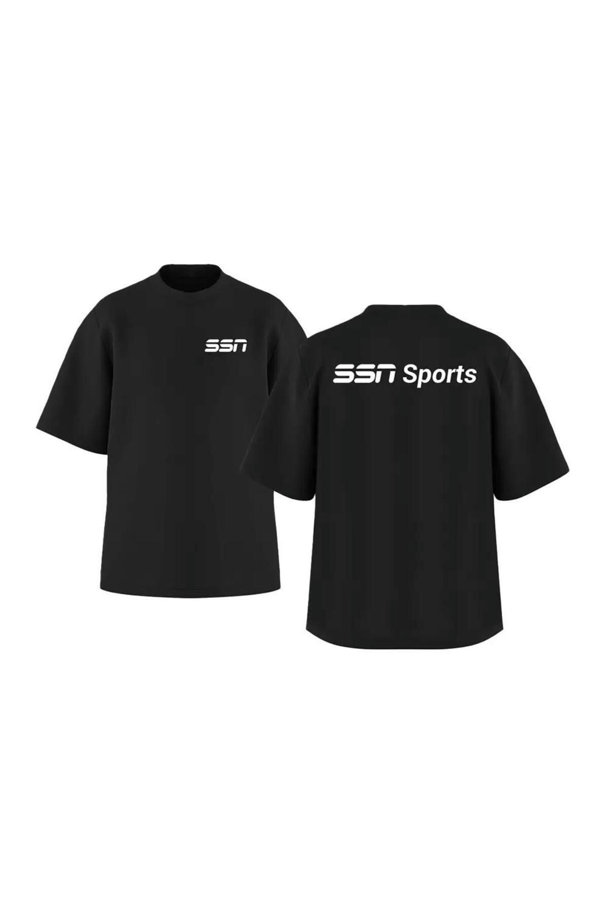 SSN Sports Style Nutrition Fitment Kısa Kollu Oversize Bisiklet Yaka Tshirt