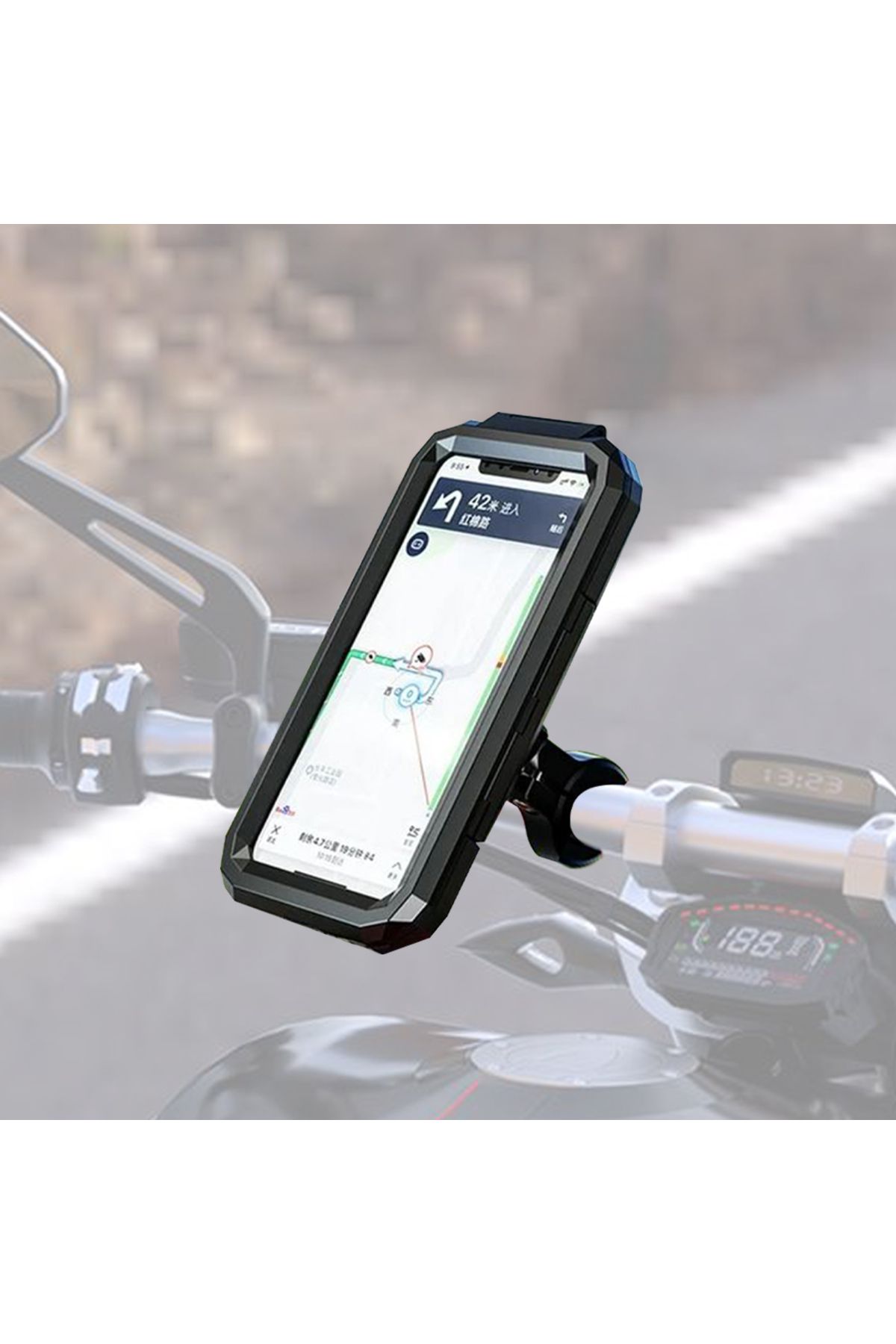 Knmaster Tt-900 Titreşim Engelleyici Tüm Motosikletlere Uygun Telefon Tutucu
