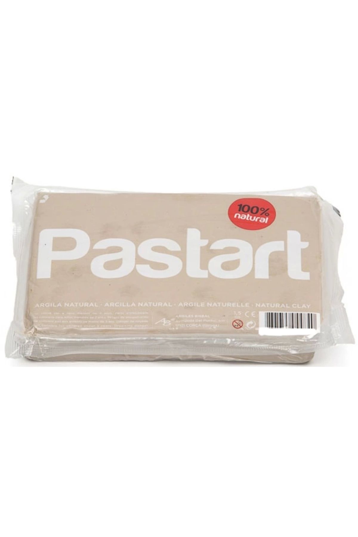 Bisbal Pastart Doğal Model Kili Beyaz 1.5 Kg. Seramik H.s