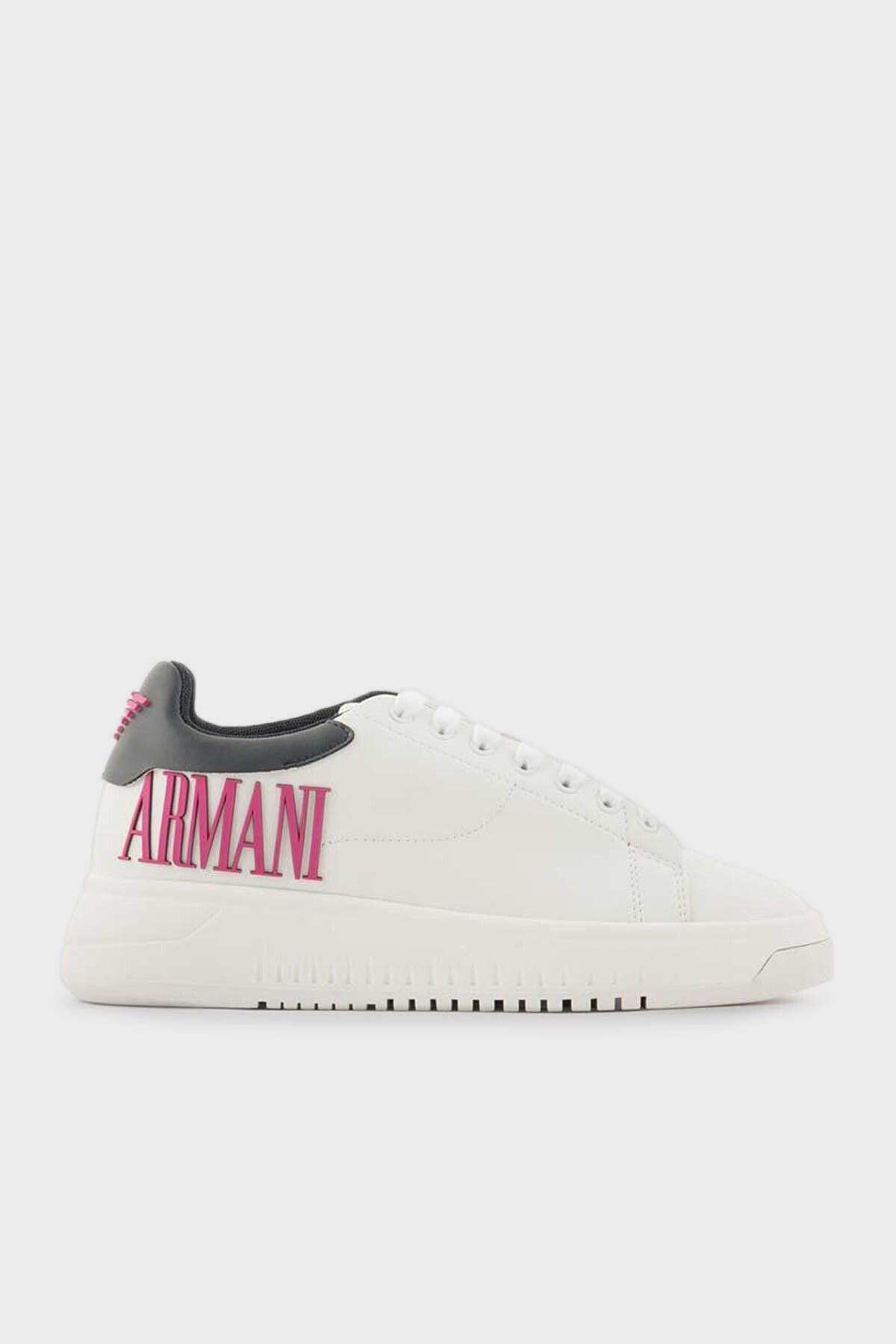 Emporio Armani Logolu Sneaker Ayakkabı  AYAKKABI X3X024 XR127 C682