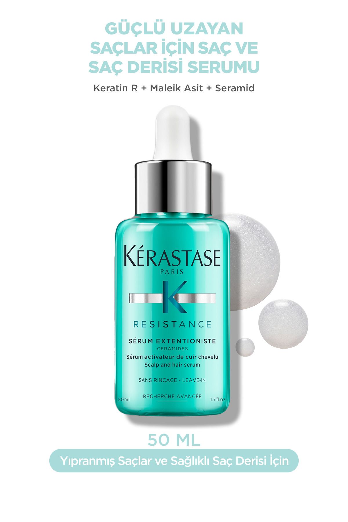 Kerastase Resistance Serum Extentioniste Daha Hızlı Ve Güçlü Uzayan Saçlar Için Bakım Serumu 50 ml