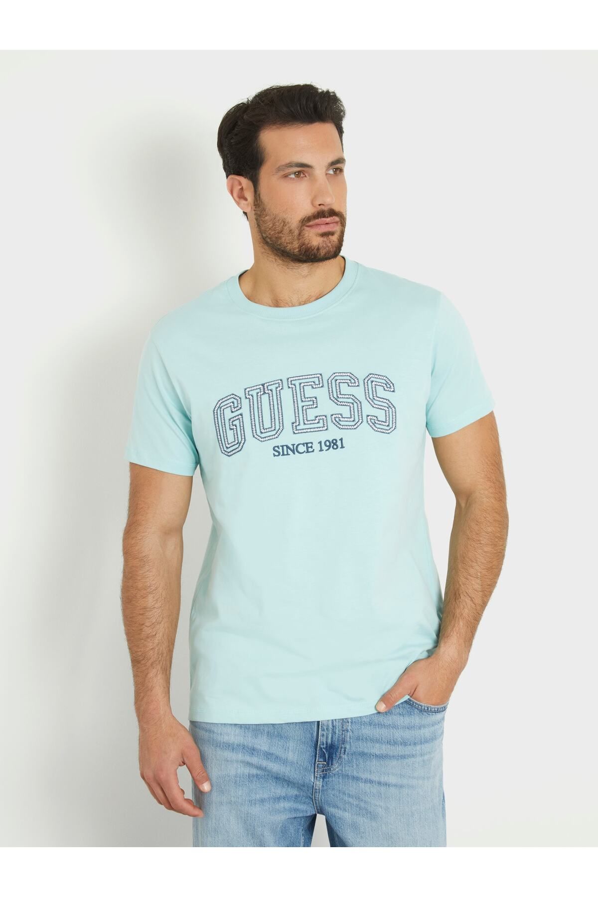 Guess College Erkek Regular Fit T-Shirt
