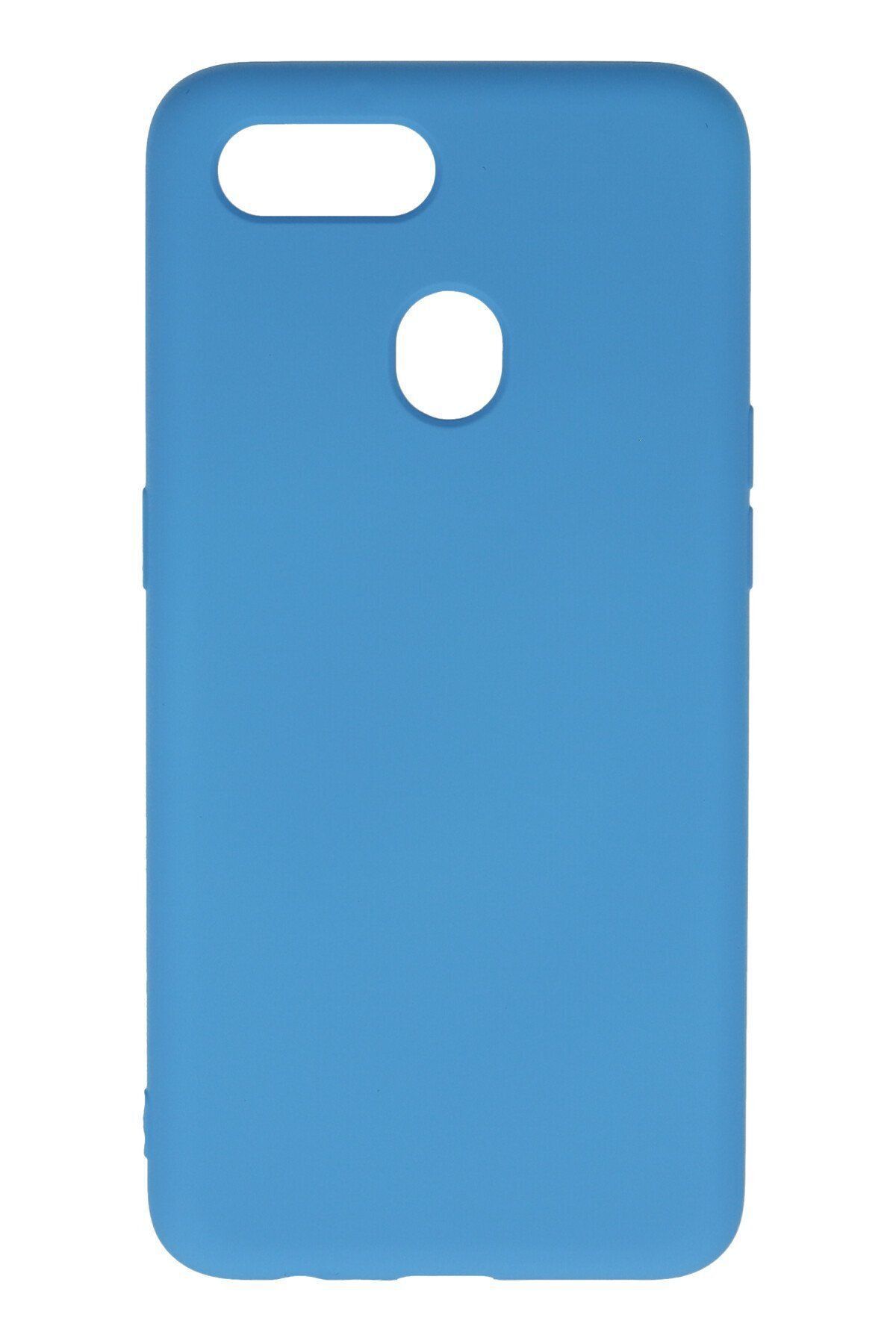 cepmoda Oppo AX7 Telefon Kılıfı - Soft Dokulu İçi Kadife Lansman Kapak - Mavi
