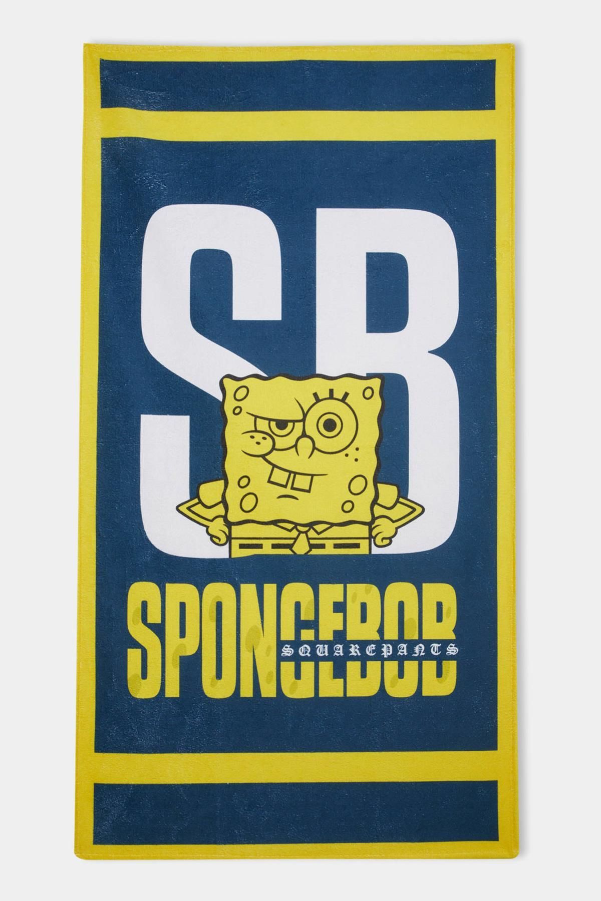Defacto Erkek Çocuk SpongeBob Plaj Havlusu C1563A824SM