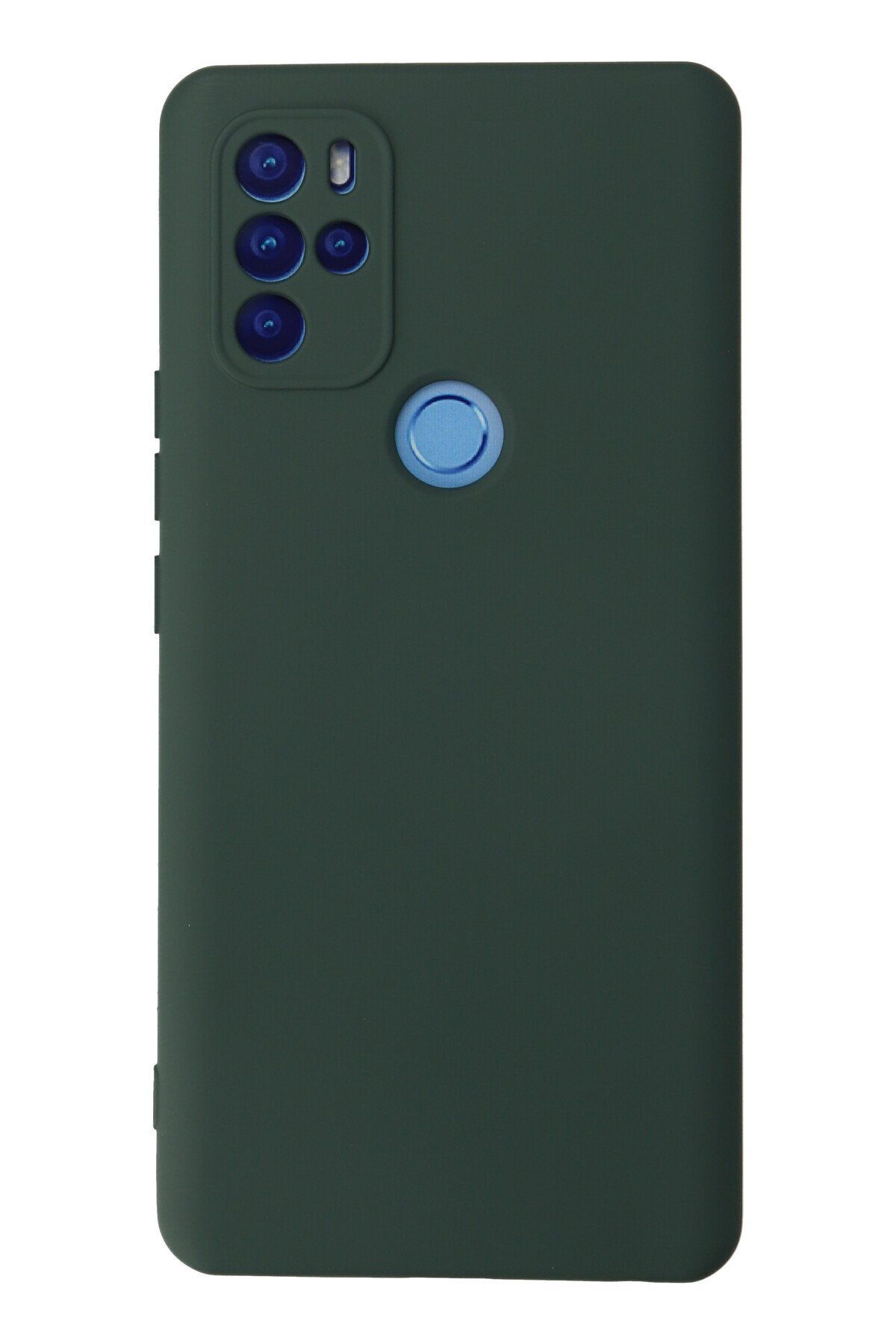 NewFace Omix X300 içi Süet Telefon Kılıfı - Soft Yüzey Kadife Silikon Kapak - Koyu Yeşil