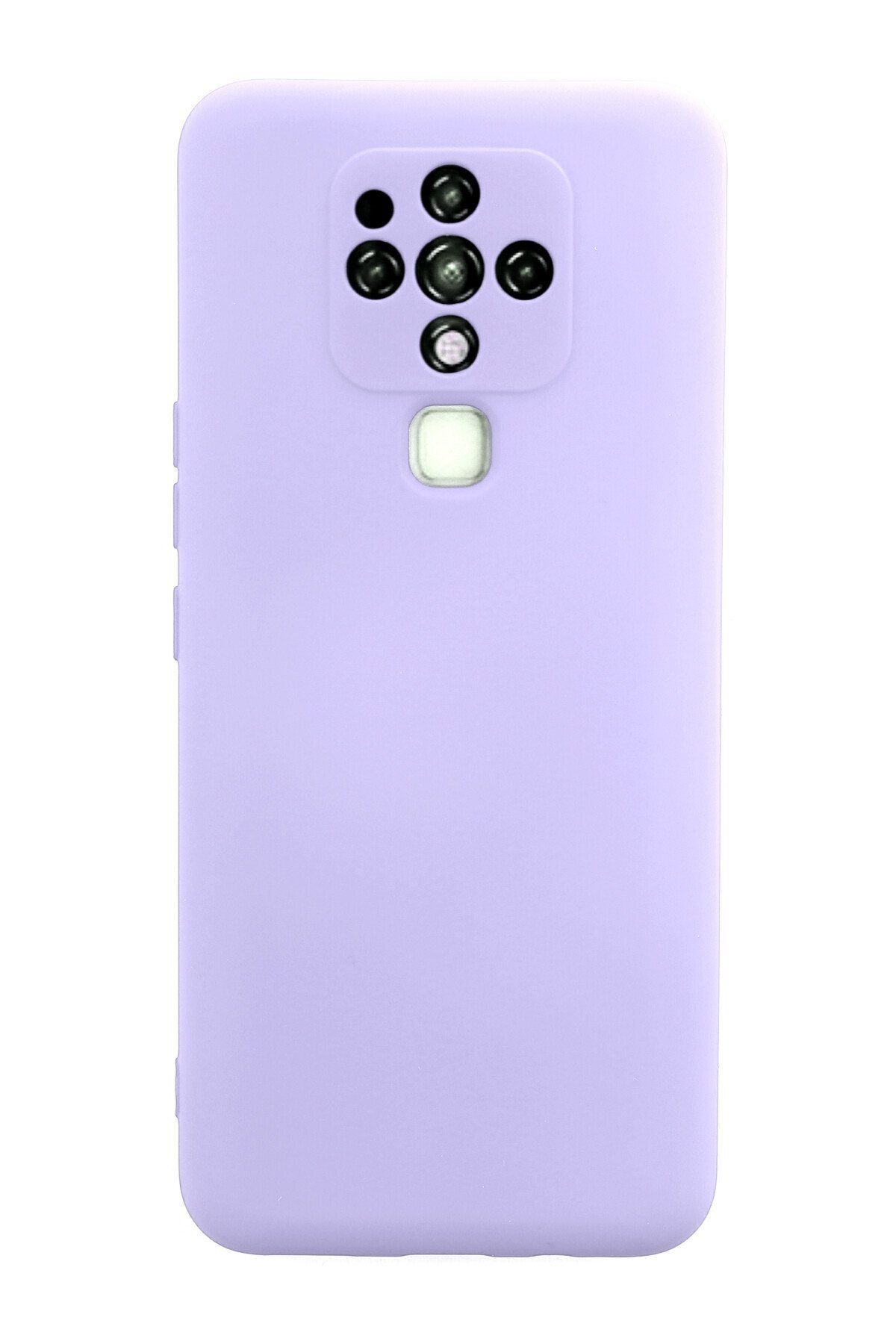 NewFace Tecno Camon 16 içi Süet Telefon Kılıfı - Soft Yüzey Kadife Silikon Kapak - Lila