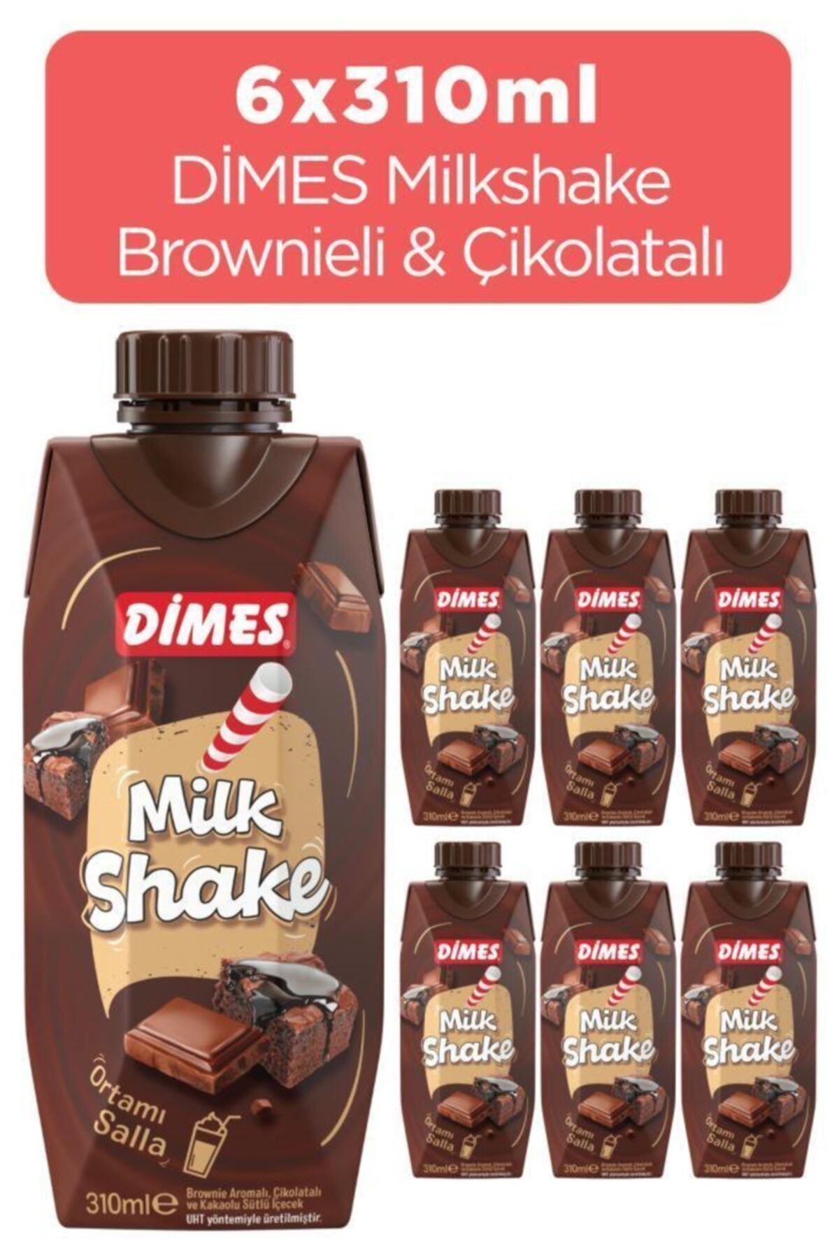 Dimes Milkshake Brownieli 310 ml *6