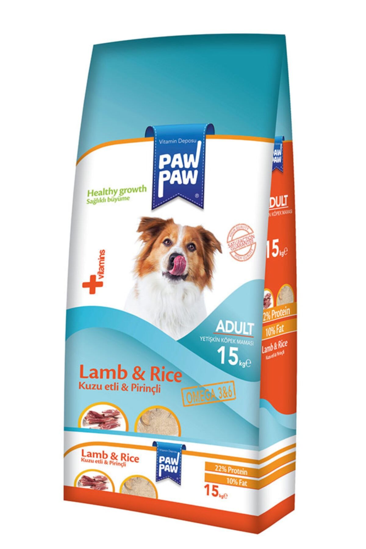 Paw Paw Pawpaw Yetişkin Köpek Maması Kuzu Pirinçli 15 kg